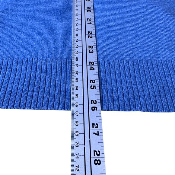 Smartwool Sweater Men’s XL Blue Wool Polyester Nylon Blend V-Neck Pullover Knit - Picture 9 of 10